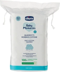 Chicco Baby Moments Quadrotti Morbido Cotone, Pulisce Delicatamente e Accarezza - Foto 1 di 5
