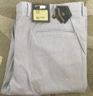 NUEVO CON ETIQUETAS-Bills caquis M3-NPPS RAYAS PUNTIAGUDAS AZUL RIBETE DELANTERO LISO TALLA 40X31 $165 Foto 1 de 3