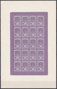 France 1922 Vignette, Rouen Meeting, Aviation, Plane Castle, Violet Imperf Proof - Picture 1 of 1