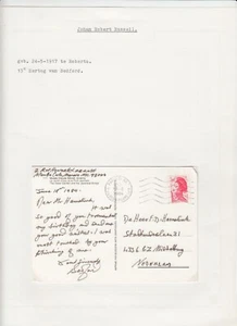 Johan Robert Russell, Duque de Bedford, Autógrafo Original, Realeza, Reino Unido (L6773) - Imagen 1 de 1