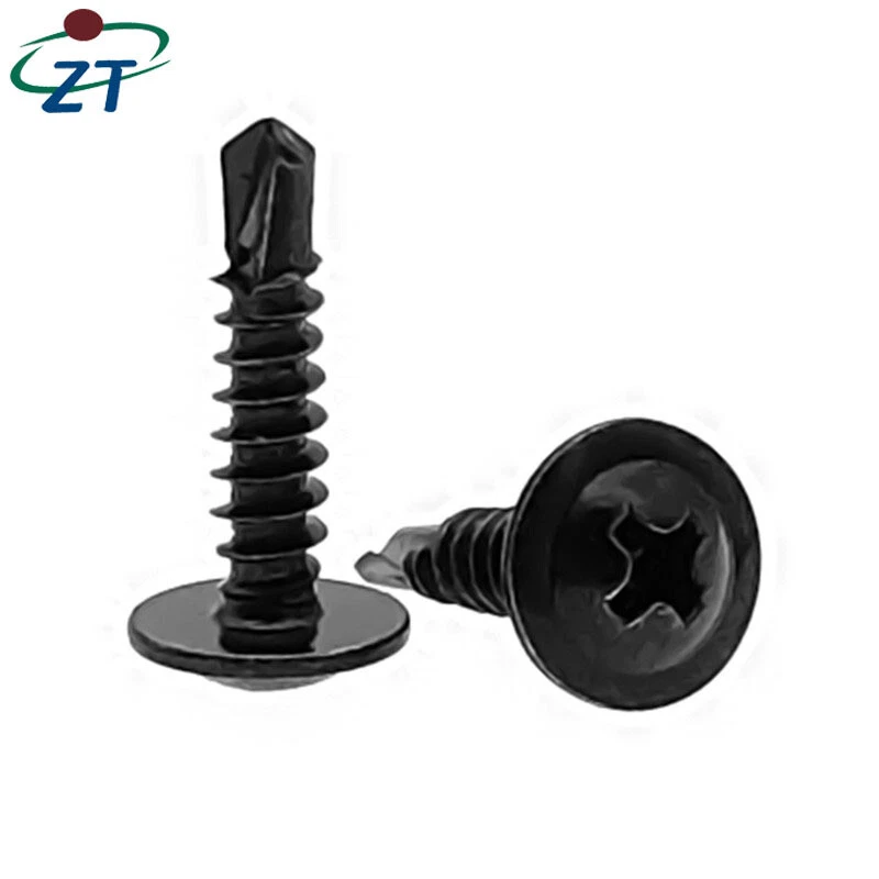 US 50-1000 pcs Black Phosphate ZT Wafer Head Self Tapping/Drilling Screws Screw - Image 1 of 4