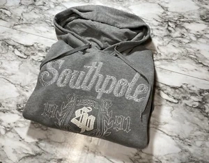 Vintage Y2K SouthPole Hoodie Gray Mens 2XL Grunge Goth Skater Baggy Emo Rap - Picture 1 of 8