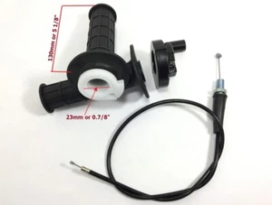 Handle Grip Bar Casting & Throttle Cable For Honda XR80 XR80R 1979-2004 (7/8") - Picture 1 of 3