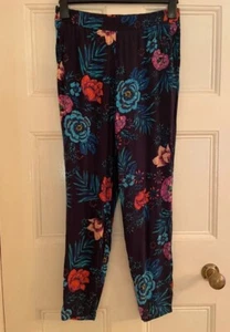 F&F print stretch jersey pocketed harem pants, size 8. - Picture 1 of 4