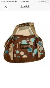 Jansport Reisetasche braun aqua gepunktet über Nacht Schule Sporttasche NEU - Bild 1 von 13