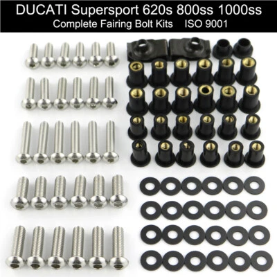 Stainless Fairing Bolt Kit Bodywork Screws Fit For DUCATI SUPER SPORT 620/1000 — 第 1/4 张图片