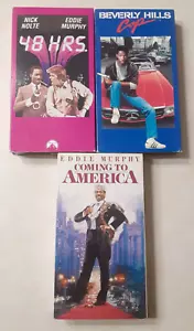 Vintage Eddie Murphy VHS Lot Beverly Hills Cop 48 Hrs. Coming to America - Picture 1 of 7