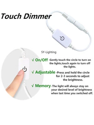 5x/10x DC 12V-24V Touch Control Dimmer Switch For LED String/Strip module Light - Image 1 of 4