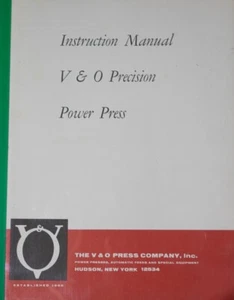 VO V&O Press Operations Manual - Picture 1 of 3