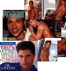 PLAYGIRL 8-97 BRAD PITT NUDE! FREE DVD MEN OF S FLORIDA ROCKER DUDE AUGUST 1997 - Picture 1 of 1