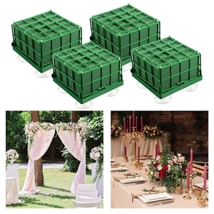 4x Floral Foam Bricks Flower Holder Green Foam Blocks DIY Wedding Decor - Picture 1 of 7