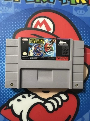 Mario's Time Machine (SNES, 1993) Super Nintendo, Authentic, Educational Game - Image 1 of 2