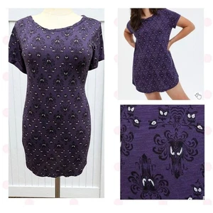 Nuevo Torrid 3 (3X) Disney Mansión Embrujada Damasco Púrpura Dormir Punk Túnica Vestido - Imagen 1 de 6