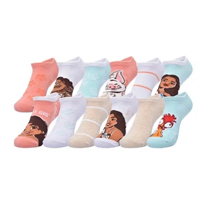 Moana Girls 12-Pack No-Show Sock Shoe Size M 10-3 - Picture 1 of 4