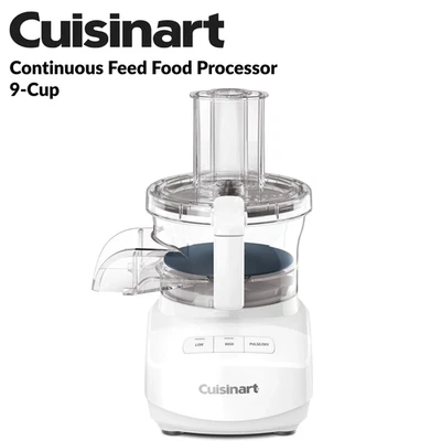 Cuisinart FP-9CF 9-Cup Continuous Feed Food Processor White Refurbished - Image 1 of 4
