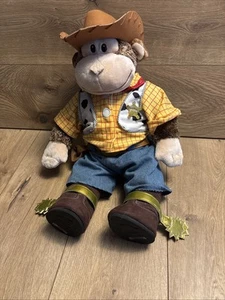 Build-A-Bear Monkey 16” Plush Cowboy Sheriff – Retired 2011, Full Outfit - Picture 1 of 13