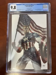Captain America #1 CGC 9.8 Lucio Parrillo Virgin Variant Cover (2018) - Picture 1 of 24