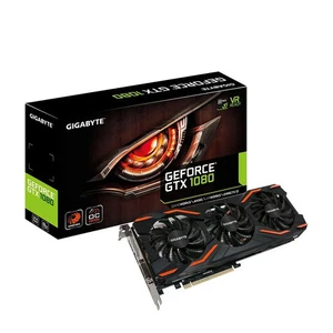 Gigabyte GeForce GTX 1080 GV-N1080WF3OC-8GD 8GB Black Graphics Card GPU - Picture 1 of 15