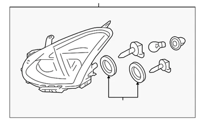 Genuine Nissan 2011-2012 Nissan Rogue - Composite Assembly 26060-1VK0A - Image 1 of 2