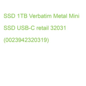 SSD 1TB Verbatim Metal Mini SSD USB-C retail 32031 (0023942320319) - Bild 1 von 2