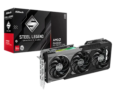 ASROCK Radeon RX 9070 GRE Iron Legend Dark 12GB OC - Image 1 of 4