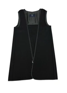 Gabardina vintage de lana Burberry of London con cremallera solo forro negra 44" LEER - Imagen 1 de 10