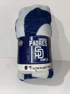NUOVO Super Peluche San Diego Padres MLB Micro Raschel 46 x 60 coperta lancio - Foto 1 di 1