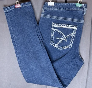 Size 16 Ladies "AMETHYST" Stetchy denim Skinny jeans Dark Body Con Jeans - Picture 1 of 8