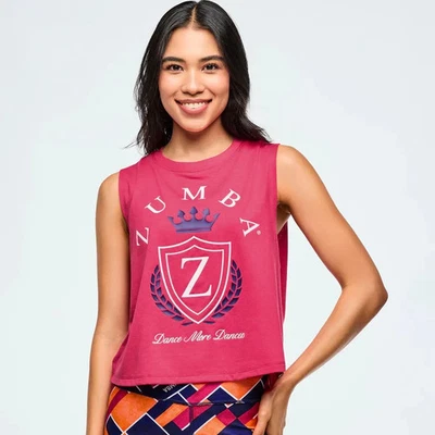 Tanque muscular suelto Zumba Clase de 2001 - Rosa profundo ~ XS S M L XL ~ ¡Nuevo! Foto 1 de 2