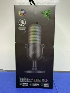 New - Razer Seiren V3 Chroma - RGB USB Microphone with Tap-to-Mute - Picture 1 of 6