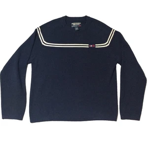 Vintage Abercrombie & Fitch A92 Muskelpullover Herren Gr. L Navy Langarm Freizeit - Bild 1 von 10