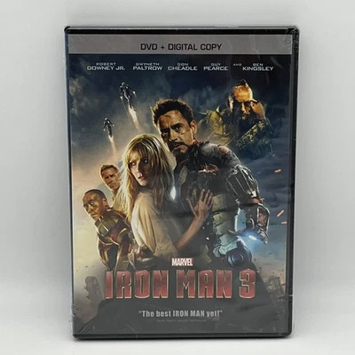 Iron Man 3 (DVD, 2013, Widescreen) Brand New Sealed Marvel Foto 1 de 4