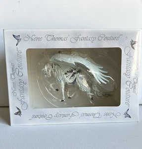Nene Thomas Fantasy Couture Pegasus Ornament Winged Horse 2008 Angel White NIB - Picture 1 of 9