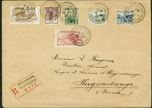 FRANCE -1927 - COVER  FROM STRASBOURG TO  HAGONDANGE- VF° - Picture 1 of 2