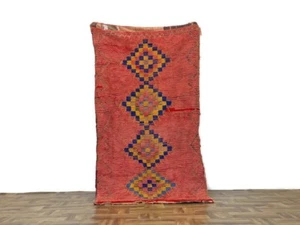 4x6 ft,Moroccan Runner Rug,Authentic Berber Area ,Handmade Living Room Rug - Picture 1 of 12