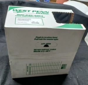 18 AWG 2 CONDUTCOR WEST PENN WIRE 490 PIES CAJA BLANCA 25224BWH0500 - Imagen 1 de 6