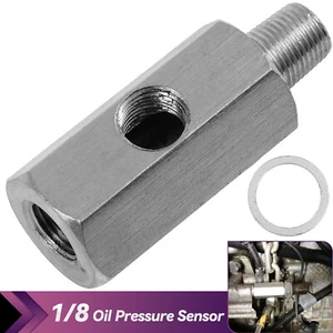 1/8'' NPT Oil Pressure Sensor Adapter Turbo Supply Feed Line Gauge Tee T_Piece - Picture 1 of 7