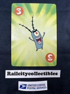 SpongeBob Squarepants - Plankton #3 (Crazy Eights Playing Card) Viacom 2009 - Picture 1 of 3