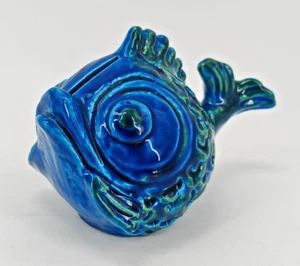 Aldo Londi rimini Blue Fisch Spardose Kunst Keramik Bitossi Italien 60er Jahre - Bild 1 von 5