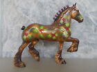 2007 Peter Stone Christmas Holly Glossy Gold Green Deco Trotting Drafter LE 30