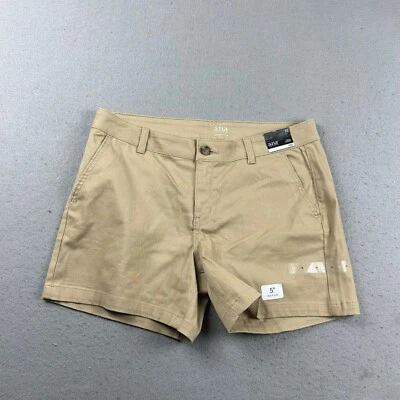 Pantalones cortos chinos Ana para mujer 10 beige frente plano sarga nuevos con etiquetas Foto 1 de 4