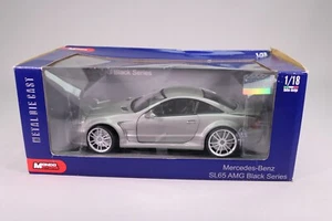 LE198 MONDO MOTORS Voiture 1/18 1:18 Mercedes Benz SL65 Black series silver - Bild 1 von 8