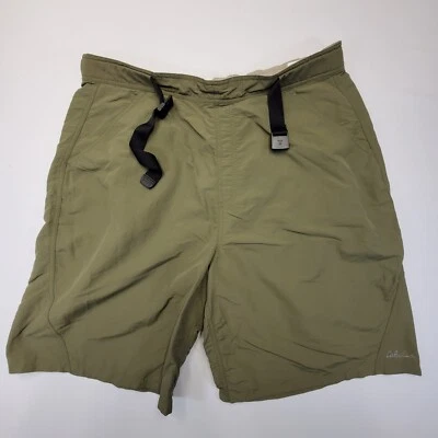 Shorts Cabelas Guidewear Masculino XL Verde Pesca Frente Plana Secagem Rápida UPF Camp Hike - Imagem 1 de 4