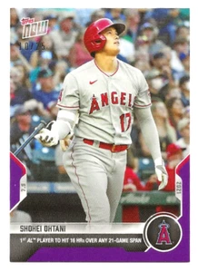 2021 Topps Now #484 Shohei Ohtani (Home Run Span) 10/25 Angels - Picture 1 of 2