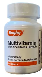 Rugby Multivitamin STRESS Formula w/ Zinc 60 Tabs __ - Picture 1 of 1