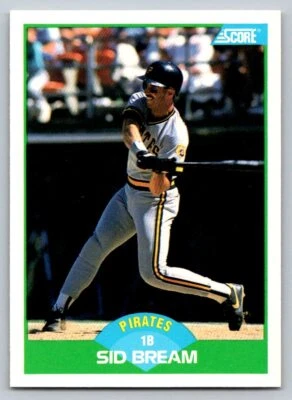 1989 Score #48 Sid Bream Pittsburgh Pirates - Image 1 of 2