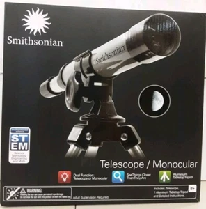 ✧ Smithsonian STEM 30x Telescope/Monocular ❖ Aluminum Tabletop Tripod ❖ OPEN PKG - Picture 1 of 1