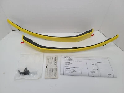 2019-2023 Chevrolet Camaro LT-Rear Mud Flaps/Splash Guard Kit Yellow  GM/OEM - Image 1 of 4