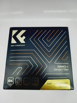 K&F Concept 72mm 20-Stops ND1000000 Ultra Dark ND Camera Filter Neutral Density - Image 1 of 4