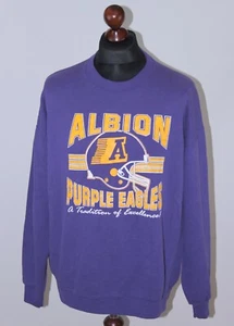 Vintage Lee Albion Purple Eagles mens training sweater jumper Size XL - Picture 1 of 4